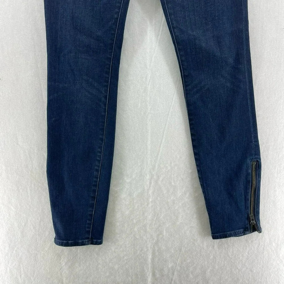 Madewell Jeans Women's Sz 26 Blue Medium Wash Skinny Skinny Ankle Zip Stretch - Picture 11 of 14